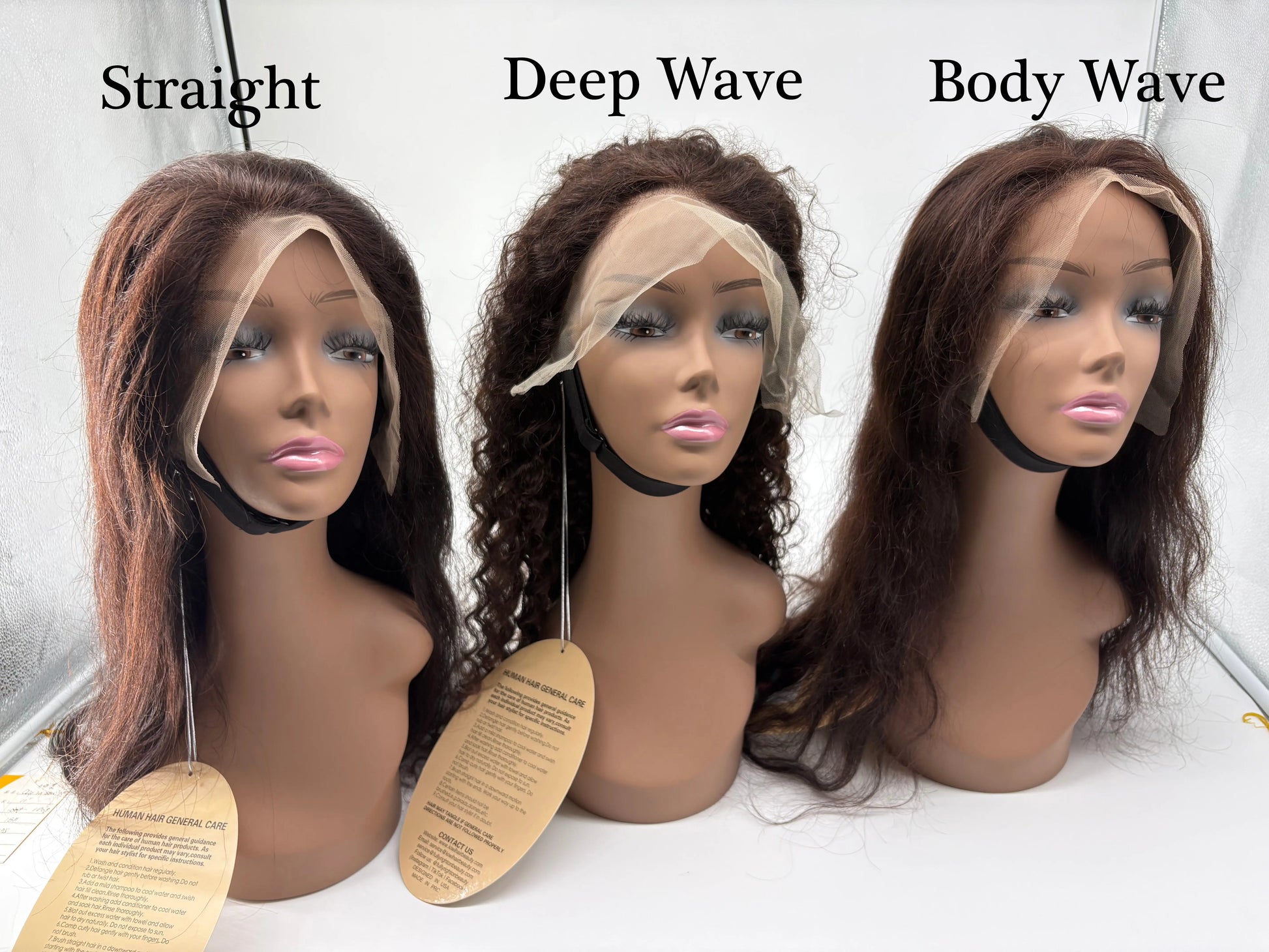 13x4 Lace Frontal Wig (18"-30") - Straight, Body Wave, Deep Wave KIWI HAIR BEAUTY