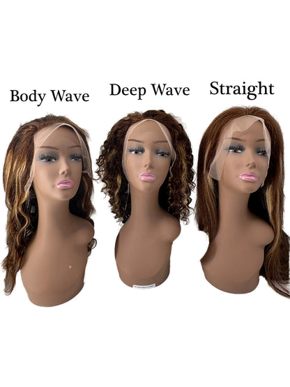 13x4 Lace Frontal Wig (18"-30") - Straight, Body Wave, Deep Wave KIWI HAIR BEAUTY