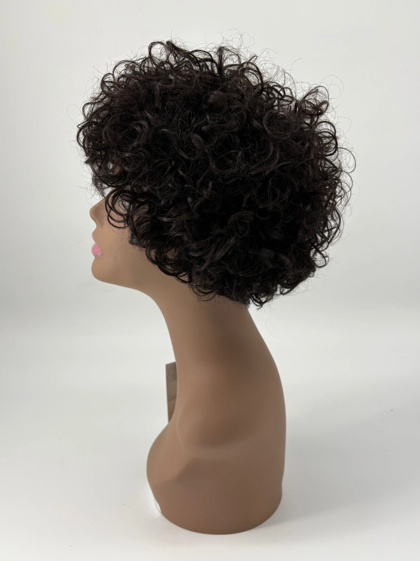 Easy-Go Short Curly Afro Pixie Wig with Bangs KIWI HAIR BEAUTY