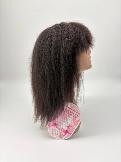 Easy-Go Kinky Straight Wig with Bangs KIWI HAIR BEAUTY