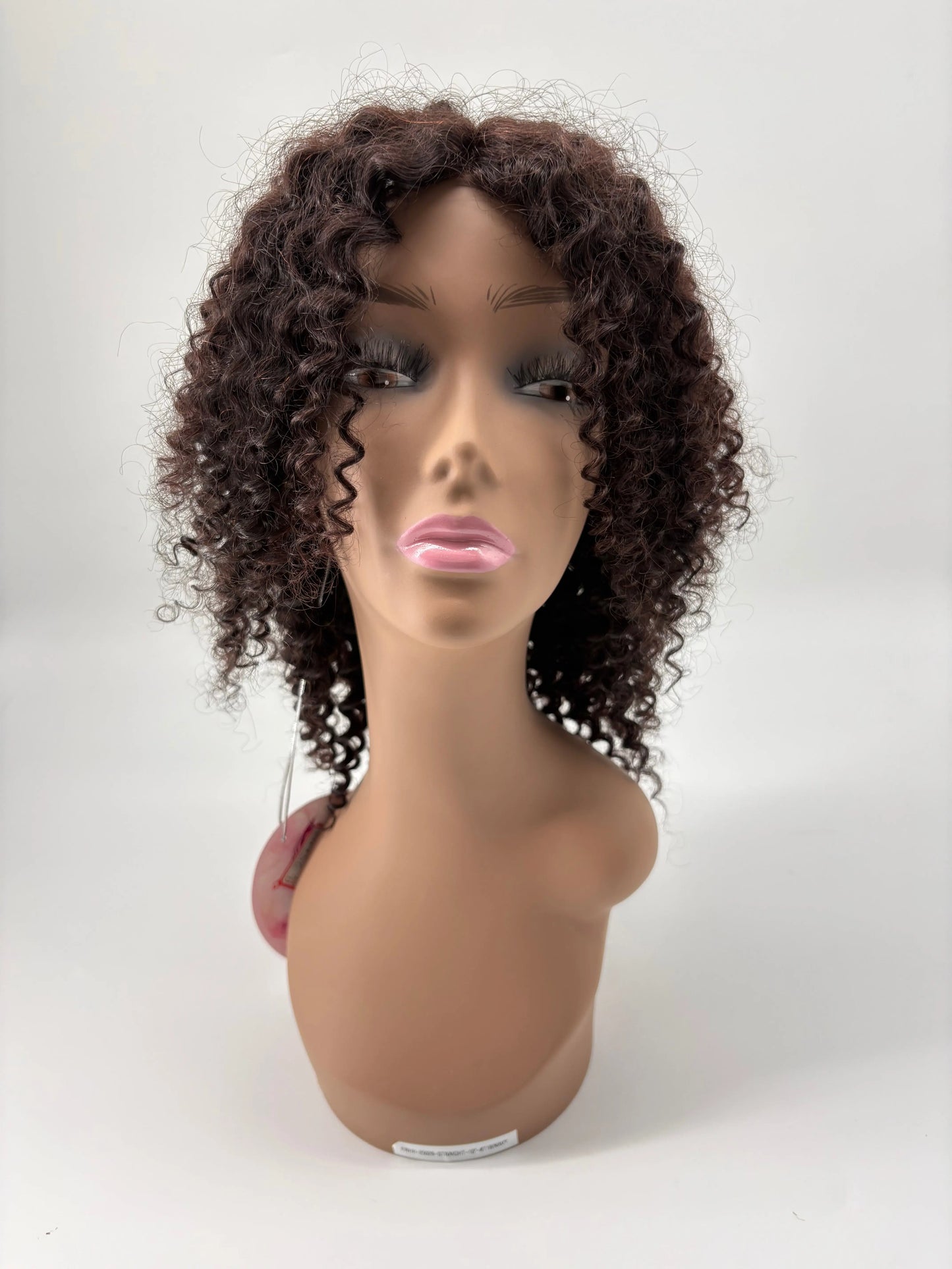 Easy Go™ Bang Wig | M-Part Lace Curly Wig – 12" Human Hair KIWI HAIR BEAUTY