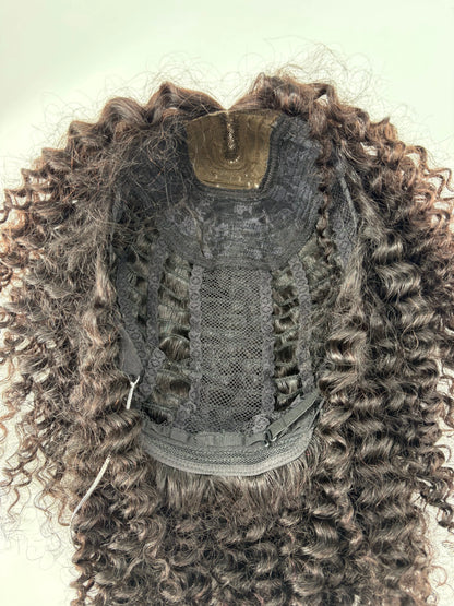 Easy Go™ Bang Wig | M-Part Lace Curly Wig – 12" Human Hair KIWI HAIR BEAUTY
