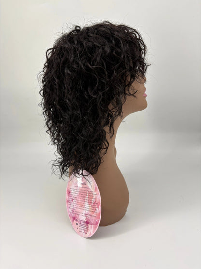 Easy-Go Water Wave Curly Wig with Bangs KIWI HAIR BEAUTY