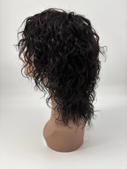 Easy-Go Water Wave Curly Wig with Bangs KIWI HAIR BEAUTY