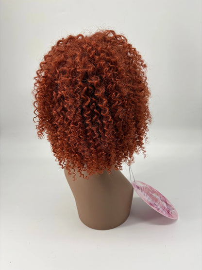Easy-Go Short Jerry Curly Wig – 350 Copper Red KIWI HAIR BEAUTY