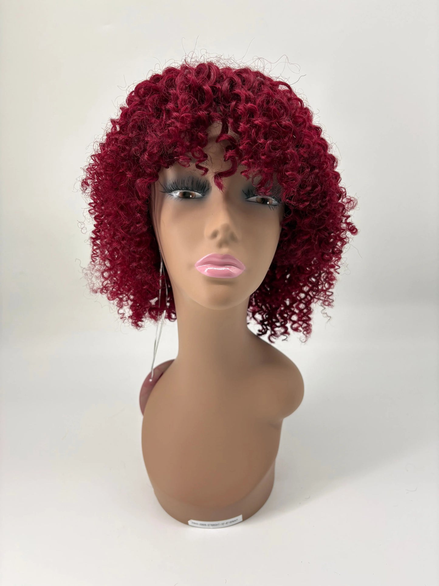 Easy-Go Short Jerry Curly Wig – 425 Burgundy Brown KIWI HAIR BEAUTY