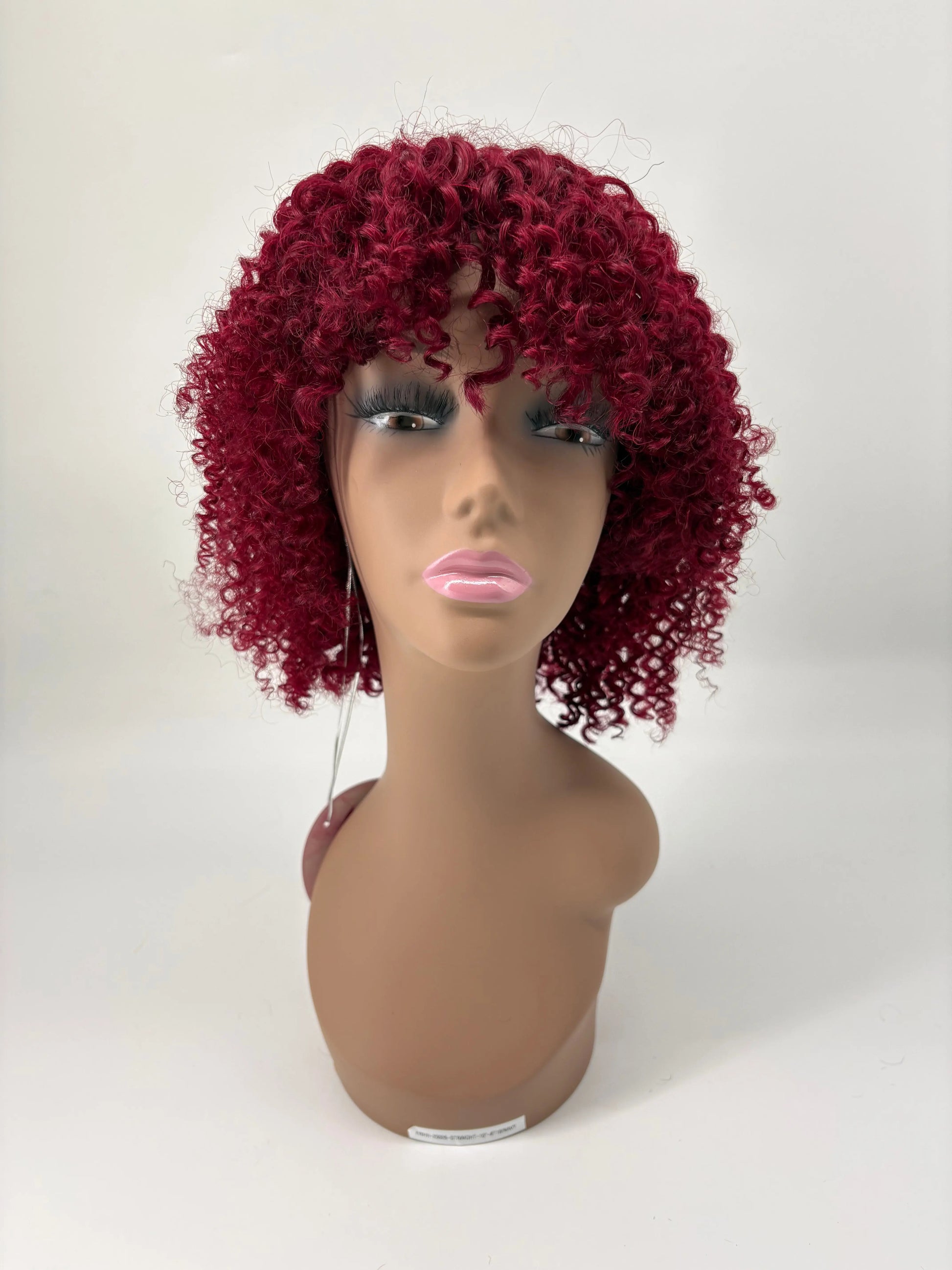 Easy-Go Short Jerry Curly Wig – 425 Burgundy Brown KIWI HAIR BEAUTY