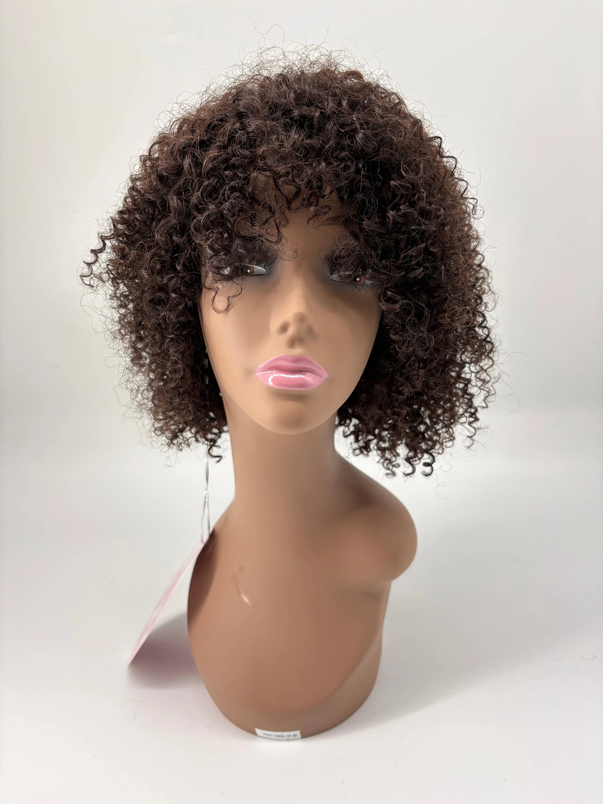 Easy-Go Short Jerry Curly Wig – 2 Natural Brown KIWI HAIR BEAUTY