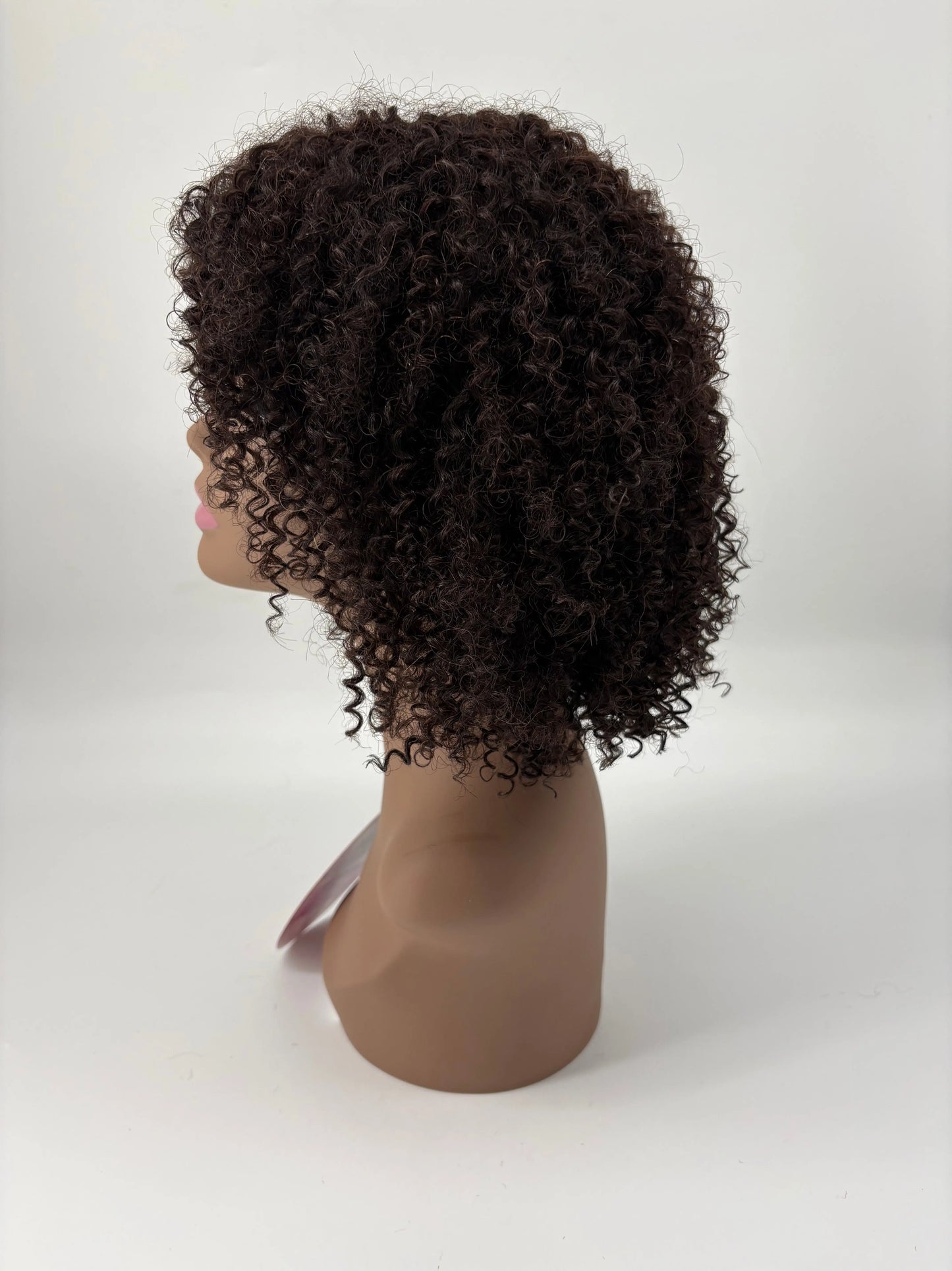 Easy-Go Short Jerry Curly Wig – 2 Natural Brown KIWI HAIR BEAUTY