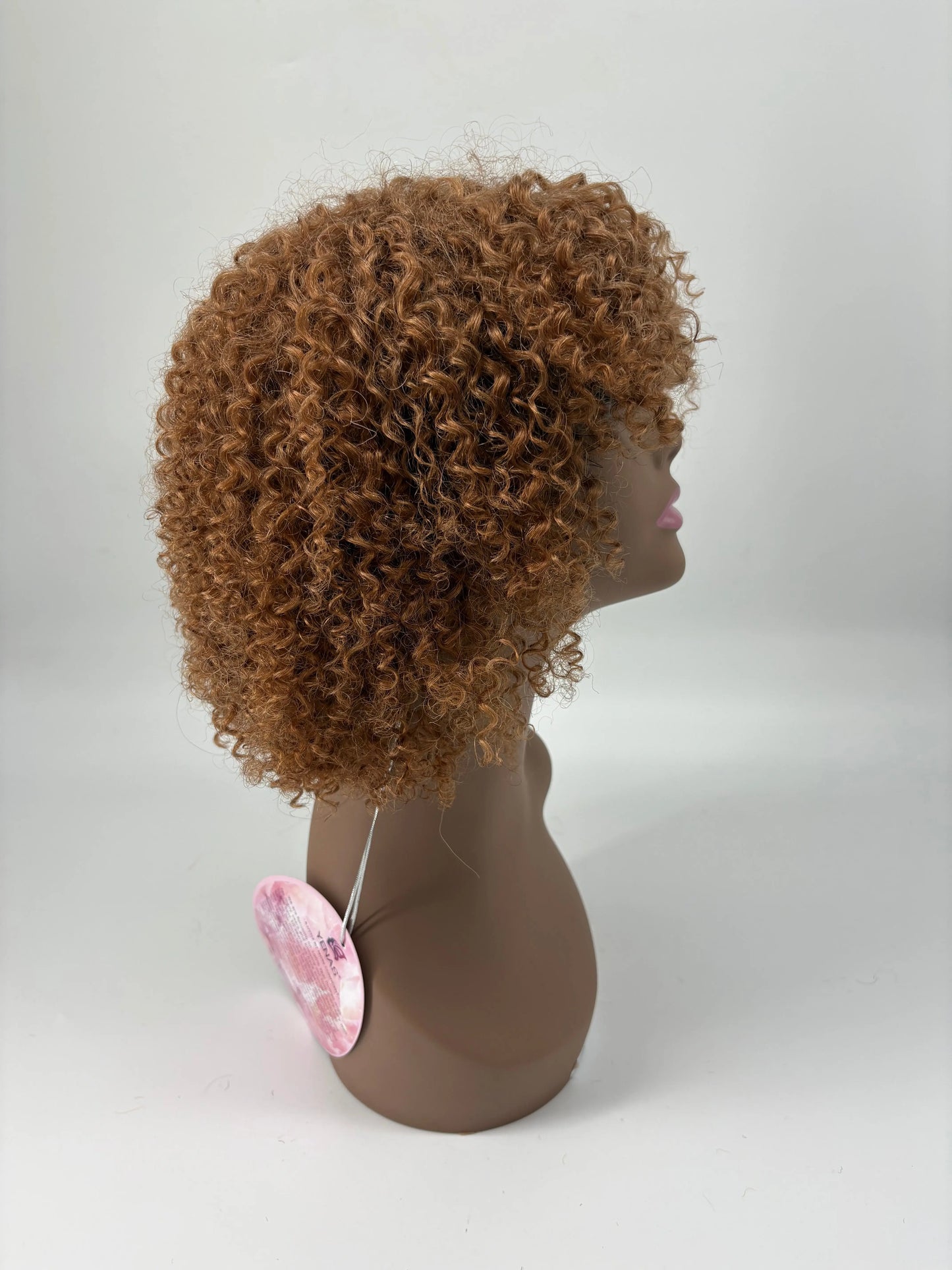 Easy-Go Short Jerry Curly Wig – 30 Auburn Brown KIWI HAIR BEAUTY