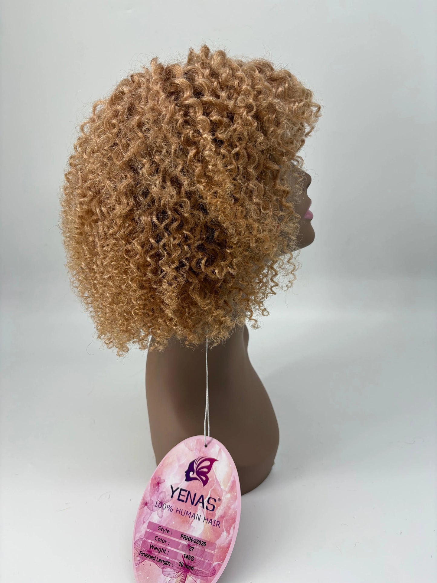 Easy-Go Short Jerry Curly Wig – 27 Honey Blonde KIWI HAIR BEAUTY