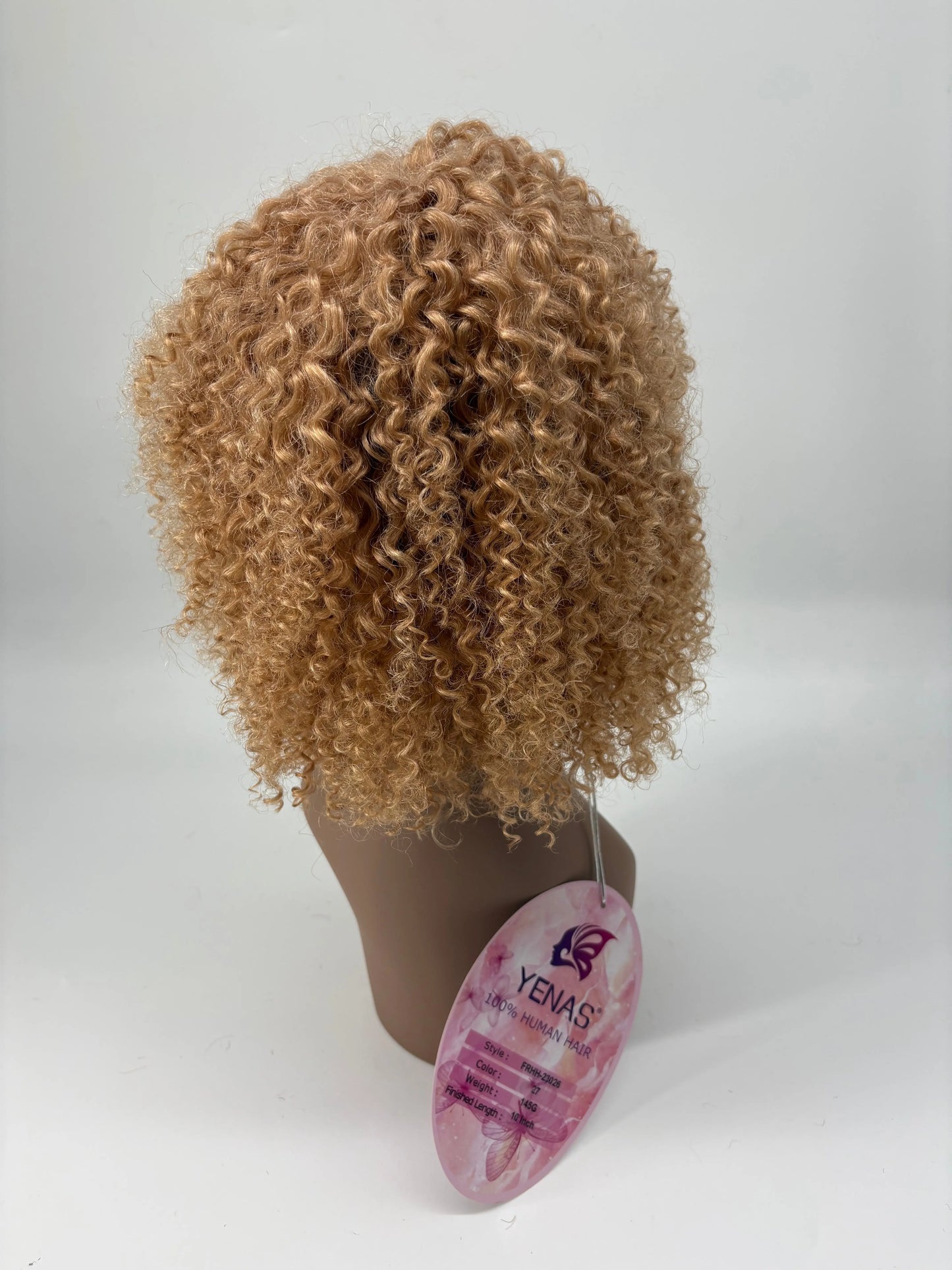 Easy-Go Short Jerry Curly Wig – 27 Honey Blonde KIWI HAIR BEAUTY