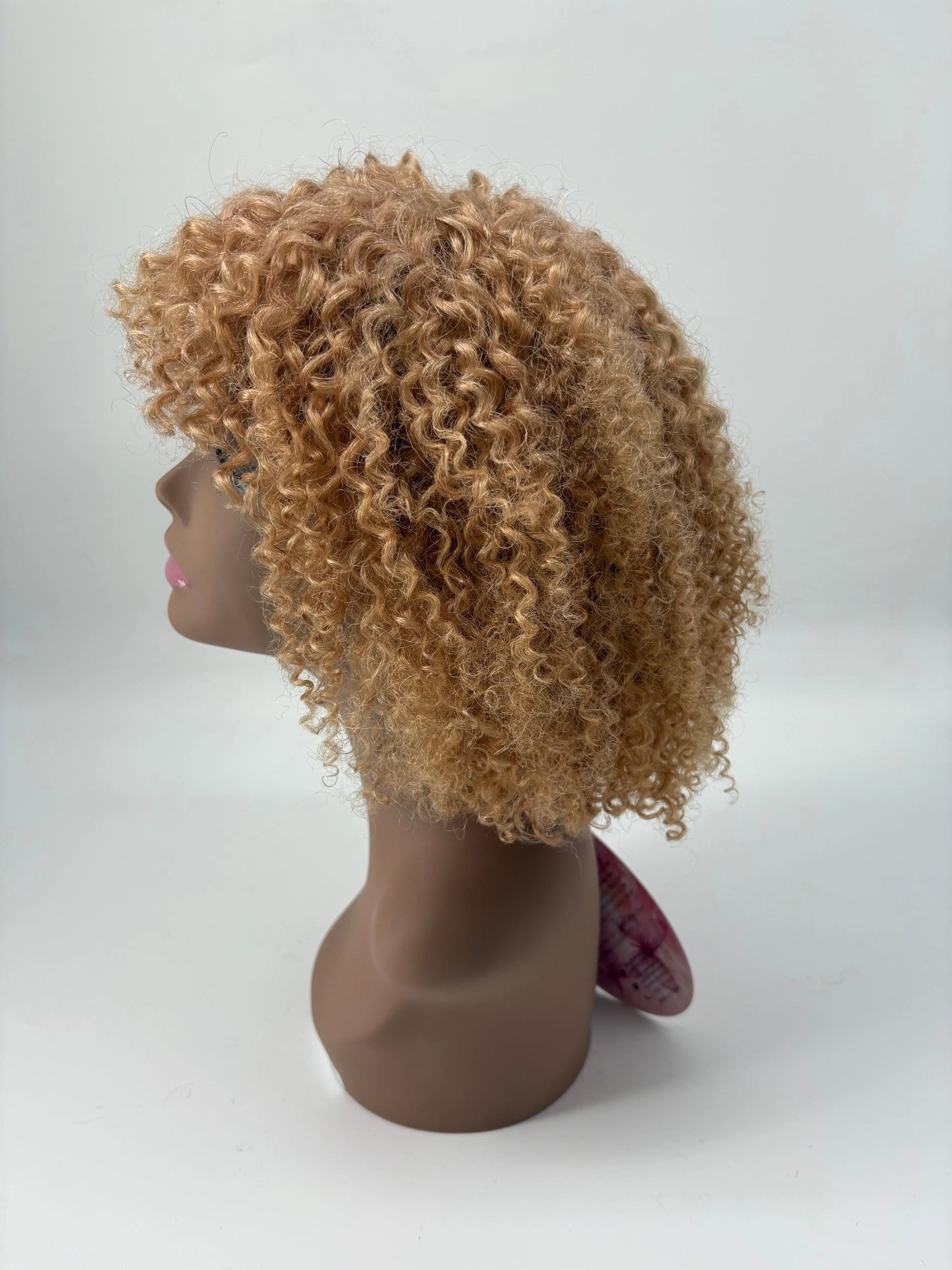 Easy-Go Short Jerry Curly Wig – 27 Honey Blonde KIWI HAIR BEAUTY