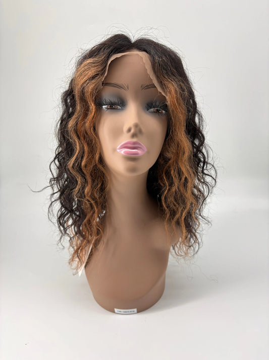 New York Style Curly Lace Front Wig – #30 Auburn Brown KIWI HAIR BEAUTY
