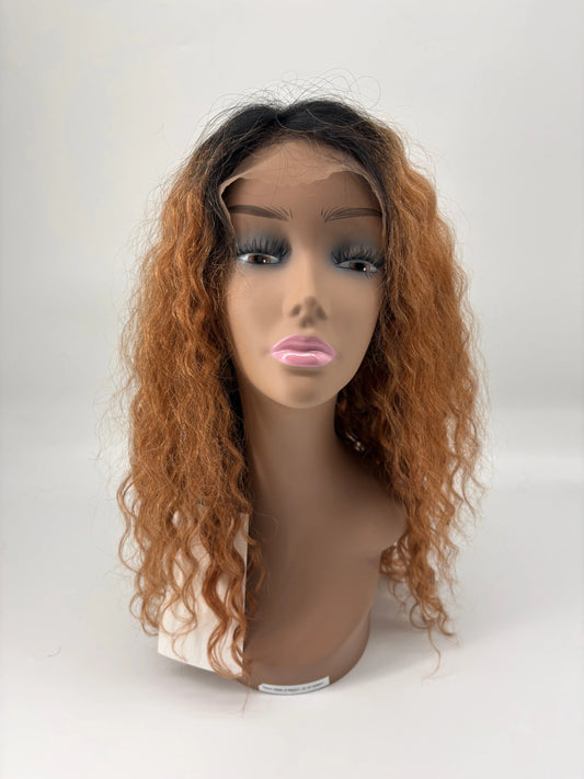 New York Style Curly Lace Front Wig – OT30 Auburn Ombré KIWI HAIR BEAUTY