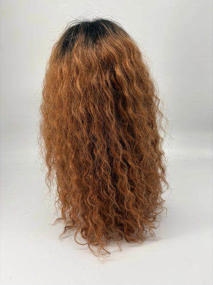New York Style Curly Lace Front Wig – OT30 Auburn Ombré KIWI HAIR BEAUTY