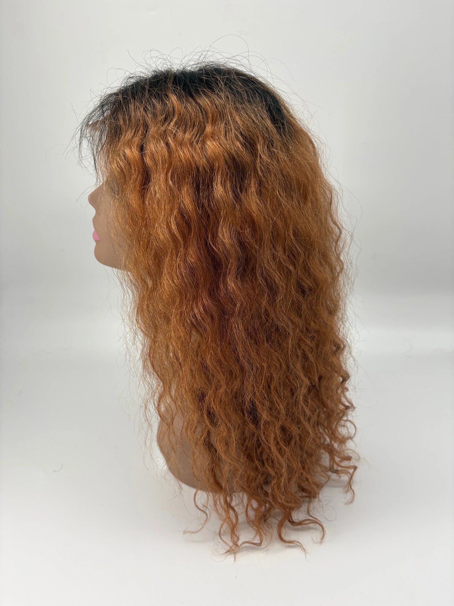 New York Style Curly Lace Front Wig – OT30 Auburn Ombré KIWI HAIR BEAUTY