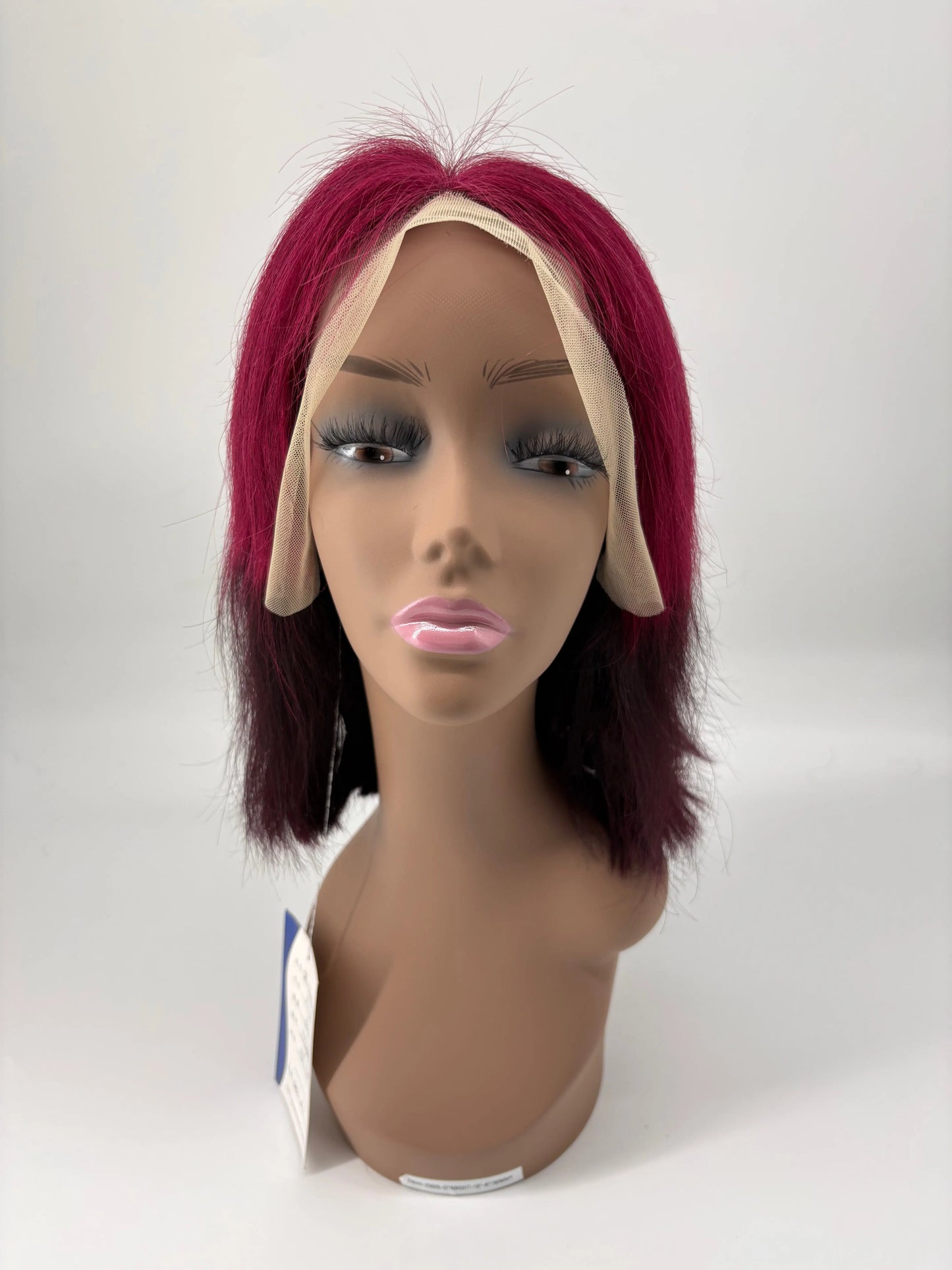Ombre Lace Front Bob Wig – Red – 10” KIWI HAIR BEAUTY