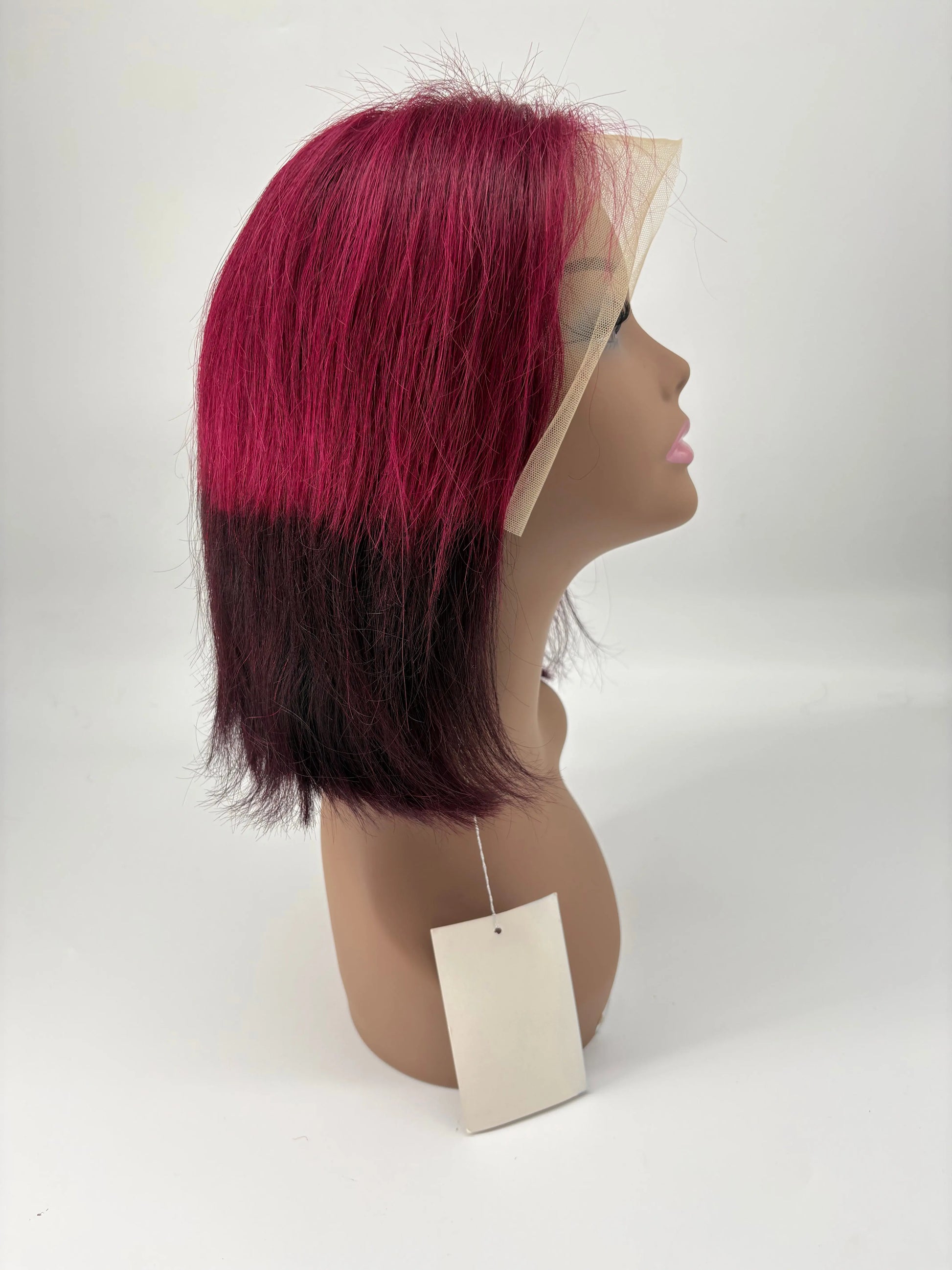 Ombre Lace Front Bob Wig – Red – 10” KIWI HAIR BEAUTY