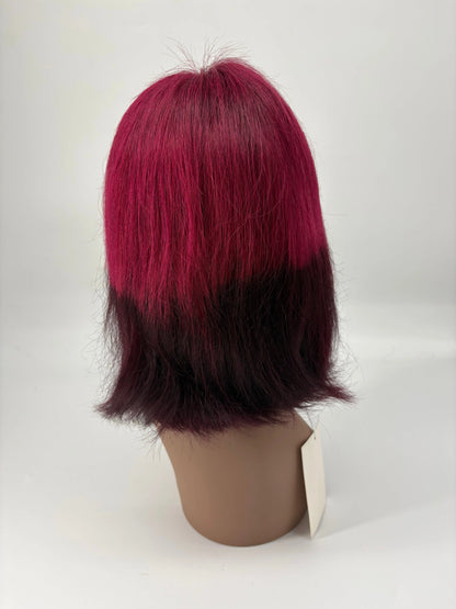 Ombre Lace Front Bob Wig – Red – 10” KIWI HAIR BEAUTY