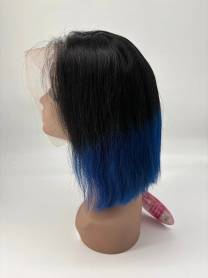 Ombre Lace Front Bob Wig – T1B/Navy Blue – 10” KIWI HAIR BEAUTY