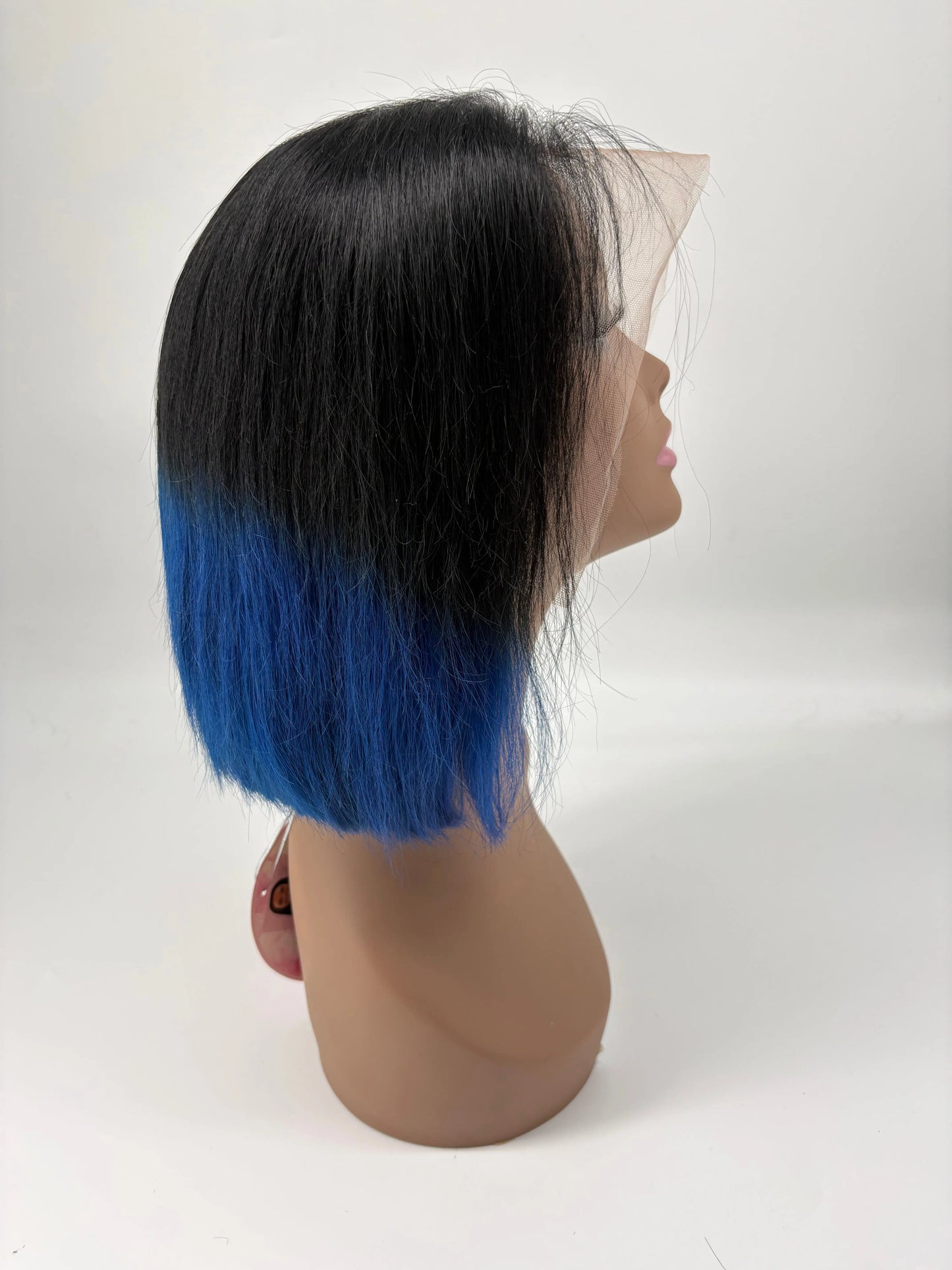 Ombre Lace Front Bob Wig – T1B/Navy Blue – 10” KIWI HAIR BEAUTY