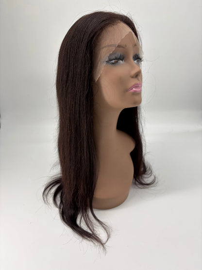 24" Straight 13×4 HD Lace Front Human Hair Wig KIWI HAIR BEAUTY