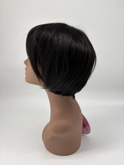 Easy-Go™ 8" Side-Swept Pixie Human Hair Wig – Wear & Go KIWI HAIR BEAUTY