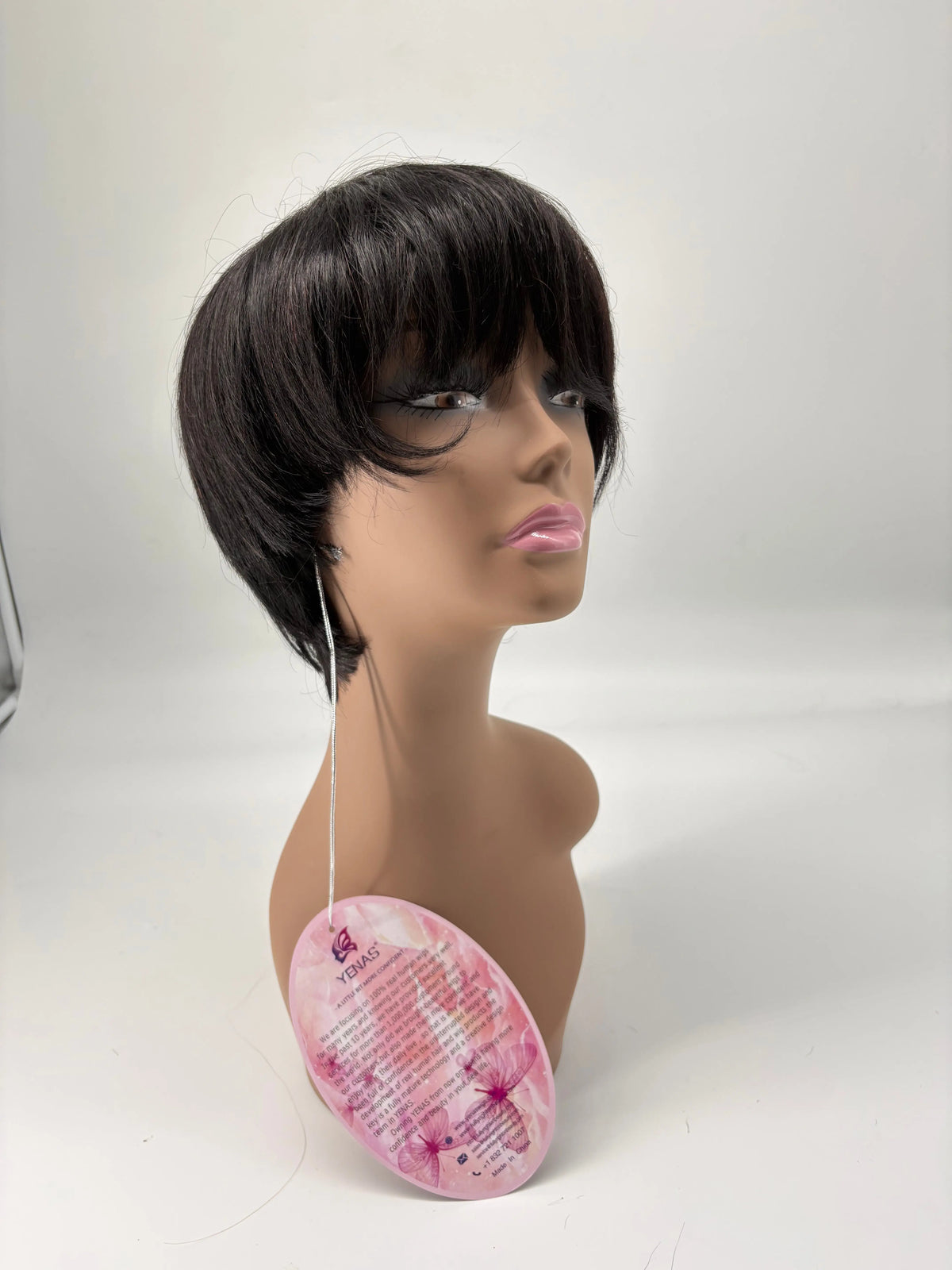 Easy-Go™ 8" Side-Swept Pixie Human Hair Wig – Wear & Go KIWI HAIR BEAUTY