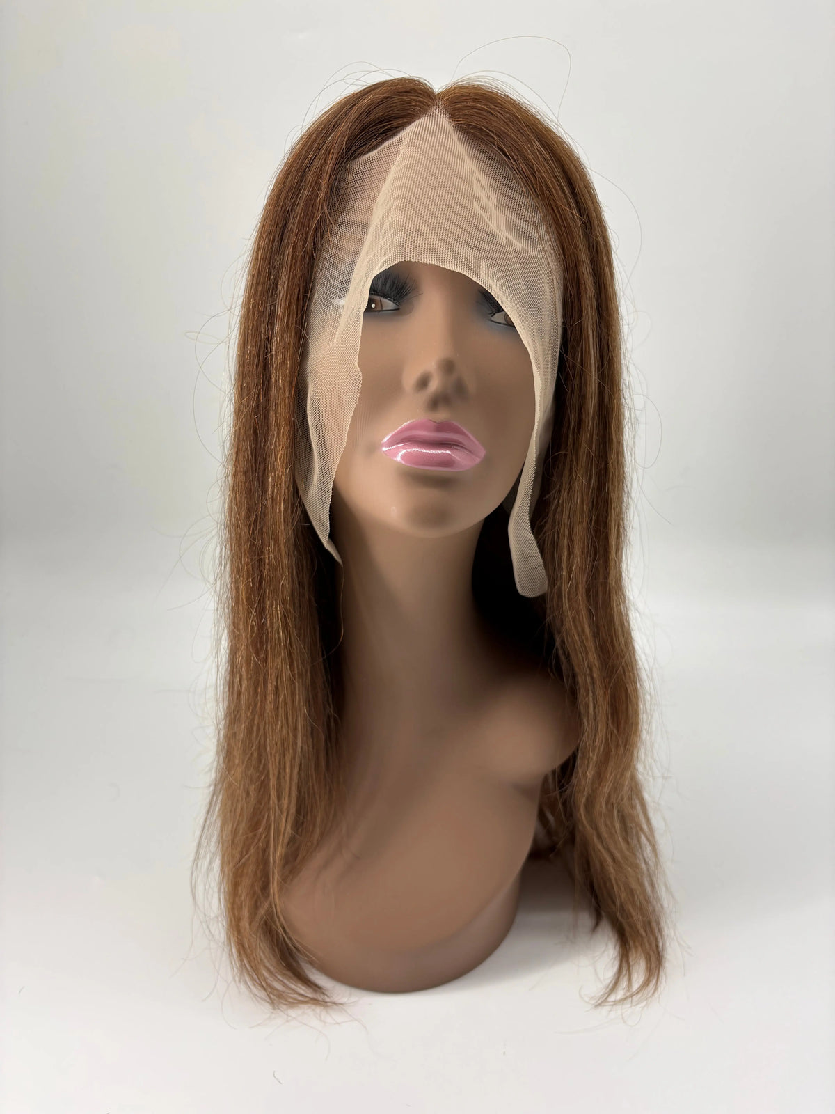 Pearly – 18" Straight Human Hair Wig – 4/27 KIWI HAIR BEAUTY
