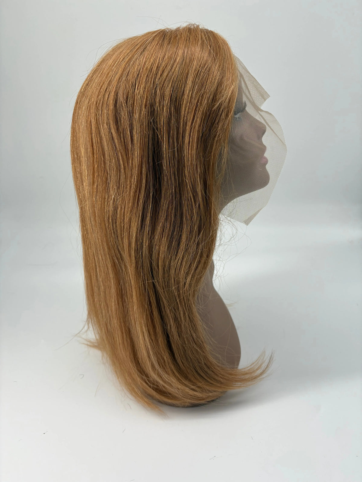 Pearly – 18" Straight Human Hair Wig – 27 KIWI HAIR BEAUTY
