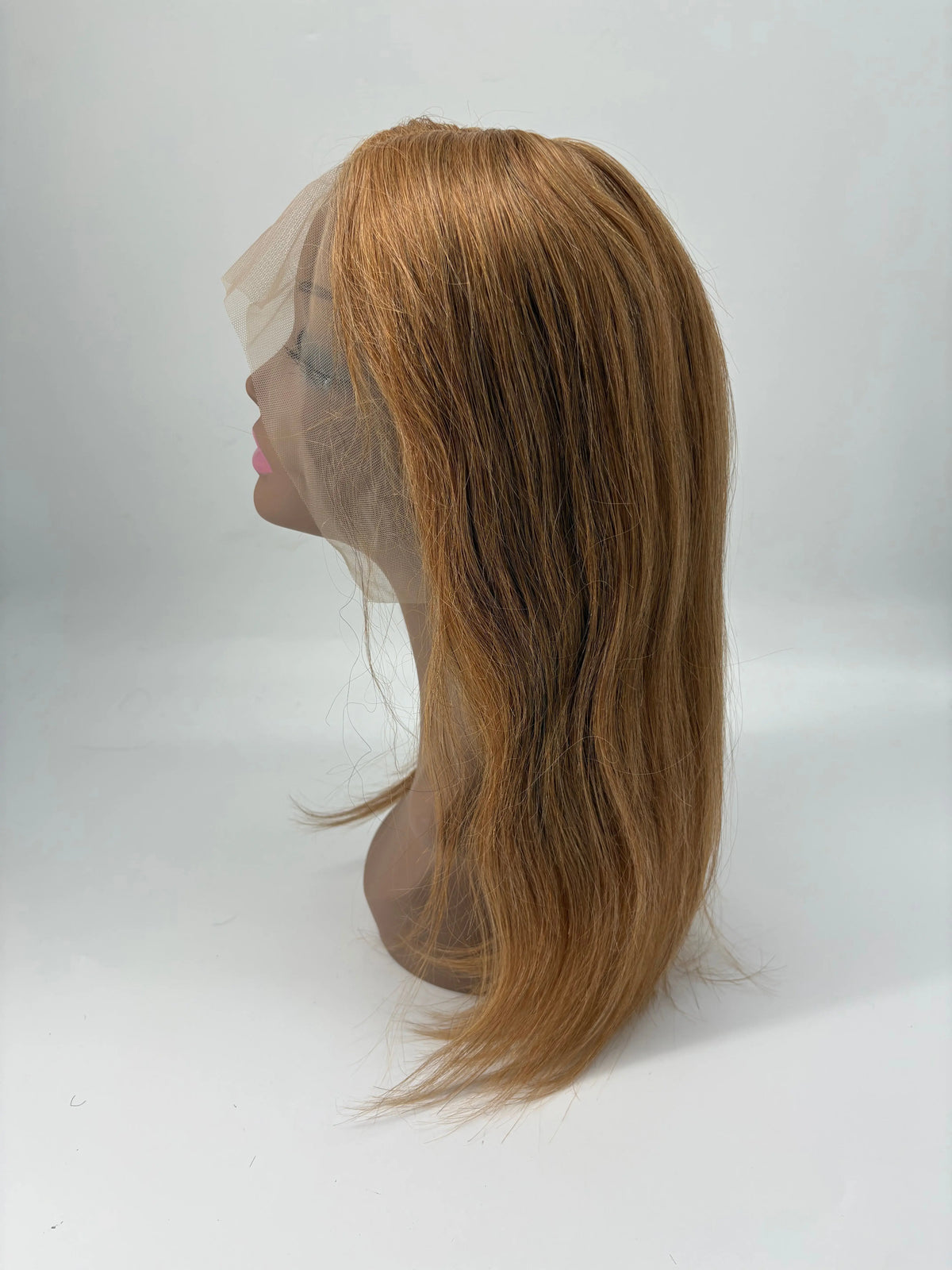 Pearly – 18" Straight Human Hair Wig – 27 KIWI HAIR BEAUTY