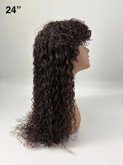 Easy-Go™ Short Curly Wig with Bangs – Wear & Go KIWI HAIR BEAUTY