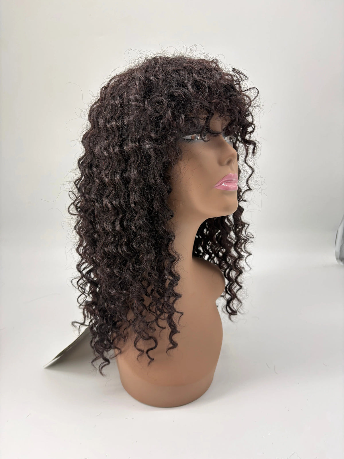 Easy-Go™ Short Curly Wig with Bangs – Wear & Go KIWI HAIR BEAUTY