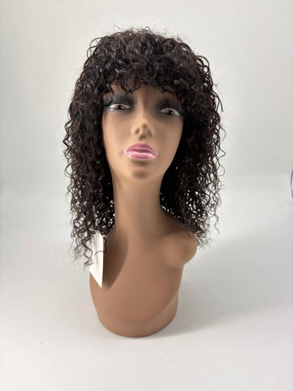 Easy-Go™ Short Curly Wig with Bangs – Wear & Go KIWI HAIR BEAUTY