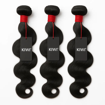 KIWI® 100% Human Hair Bundles – 3 or 4 Pack | Straight, Body Wave, Water Wave | 8–16 Inch My Store