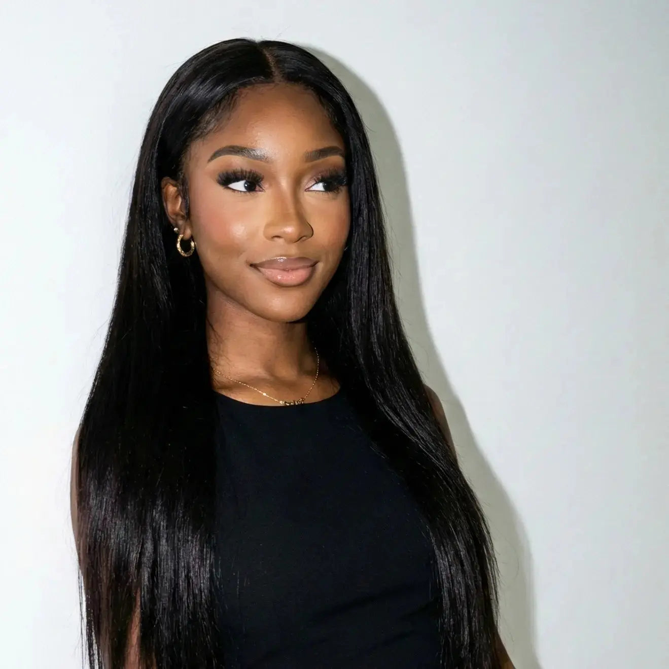 L-Part Lace Frontal Wig Straight 24” Natural KIWI HAIR BEAUTY