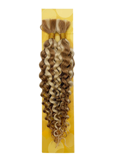 KIWI Water Wave Bulk Human Hair for Braiding – Natural Bohemian Curls
