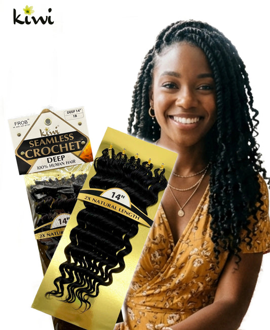 KIWI® Seamless Crochet – Feather Crochet Hair Extensions