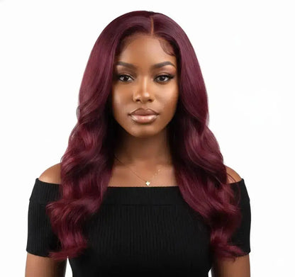 KIWI® Burgundy 13×4 Lace Front Wig | Straight & Body Wave KIWI HAIR BEAUTY