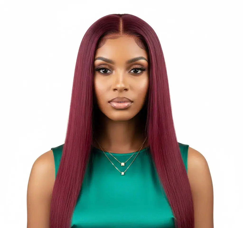 KIWI® Burgundy 13×4 Lace Front Wig | Straight & Body Wave KIWI HAIR BEAUTY