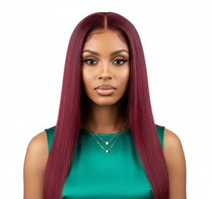 KIWI® Burgundy 13×4 Lace Front Wig | Straight & Body Wave KIWI HAIR BEAUTY