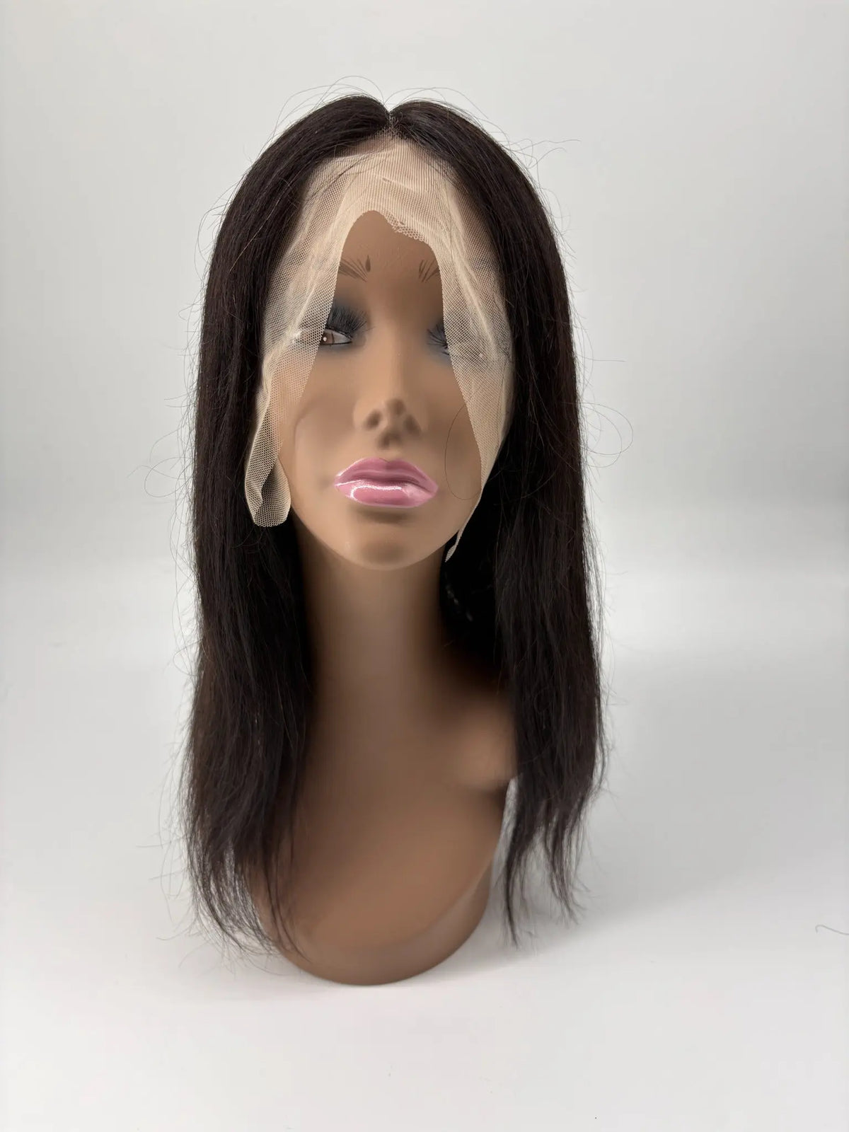 KIWI Angelina Straight 100% Human Hair Lace Front Wig – Natural Black KIWI Hair Beauty