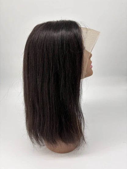 KIWI Angelina Straight 100% Human Hair Lace Front Wig – Natural Black KIWI Hair Beauty
