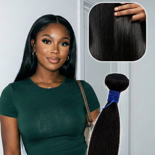 KIWI Season Blue Bundle – 100% Human Hair Straight Bundle Sew-In for weaving (10’’–30’’)