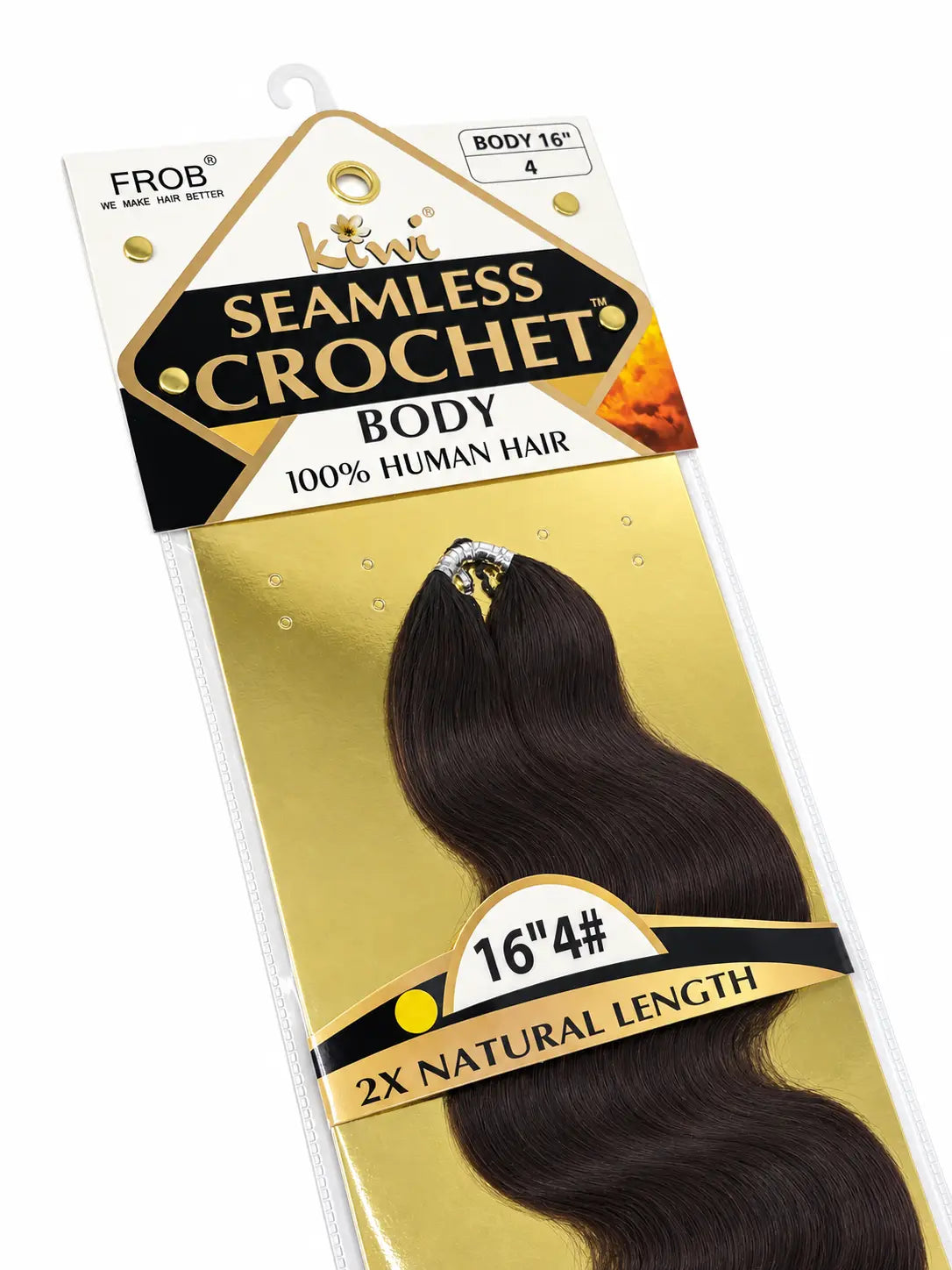 KIWI® Seamless Crochet™ Body Wave – Feather Crochet Human Hair Extensions KIWI
