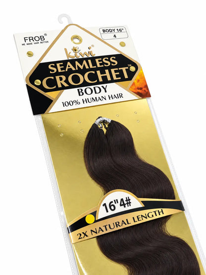 KIWI® Seamless Crochet™ Body Wave – Feather Crochet Human Hair Extensions KIWI