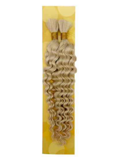 KIWI® Deep Wave Bulk Human Hair for Braiding – Natural Bohemian Curls