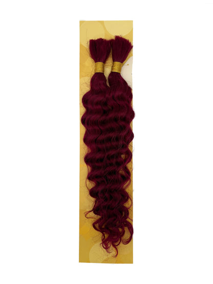 KIWI® Deep Wave Bulk Human Hair for Braiding – Natural Bohemian Curls
