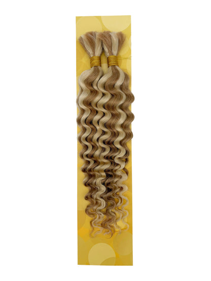 KIWI® Deep Wave Bulk Human Hair for Braiding – Natural Bohemian Curls